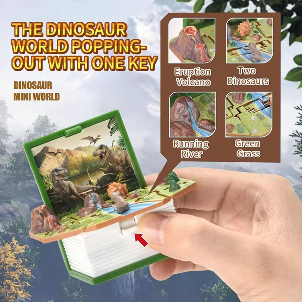 3D Dinosaurs Folding Book Keyc - Outdoor Adventure Books 评论和价格