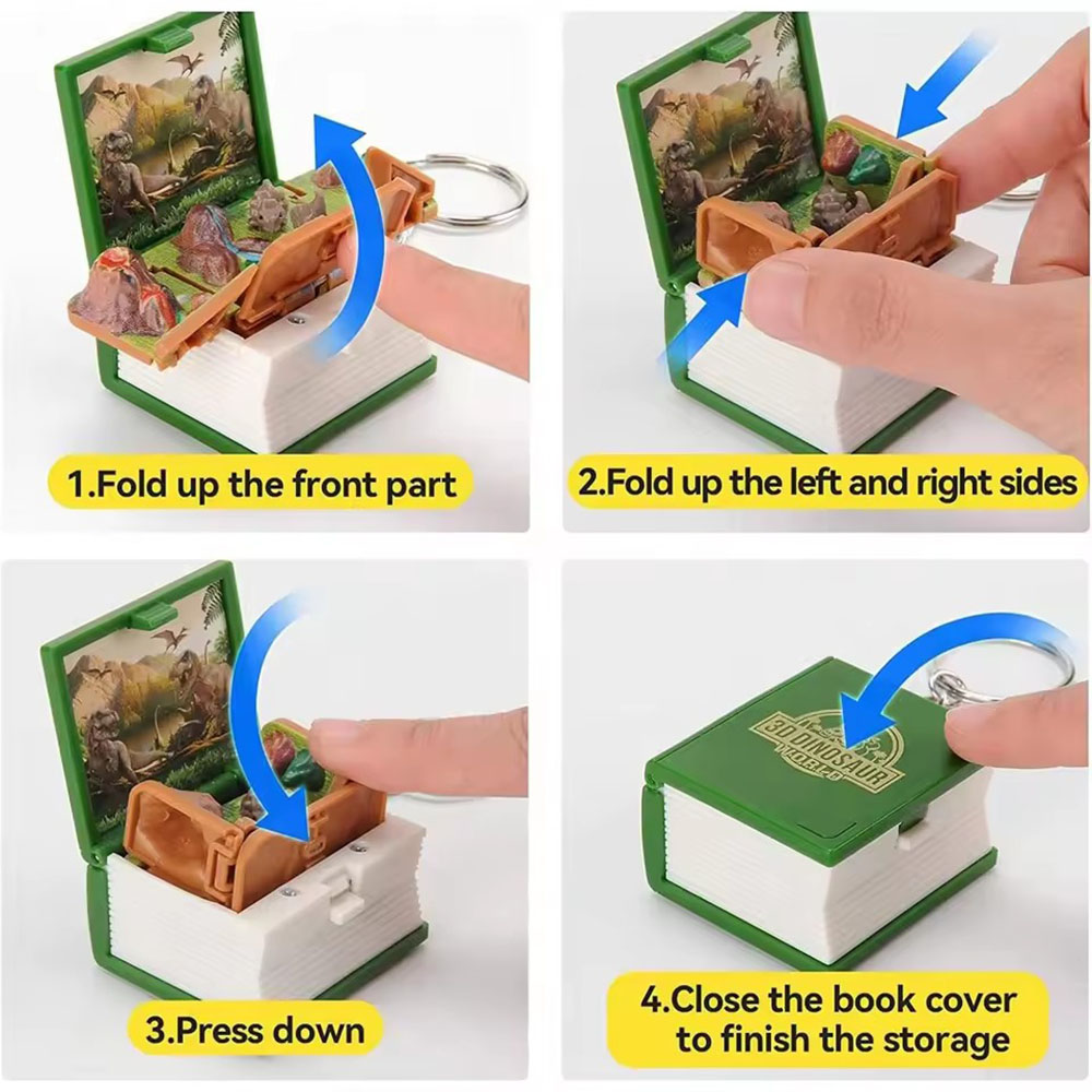 3D Dinosaurs Folding Book Keyc - Outdoor Adventure Books 评论和价格