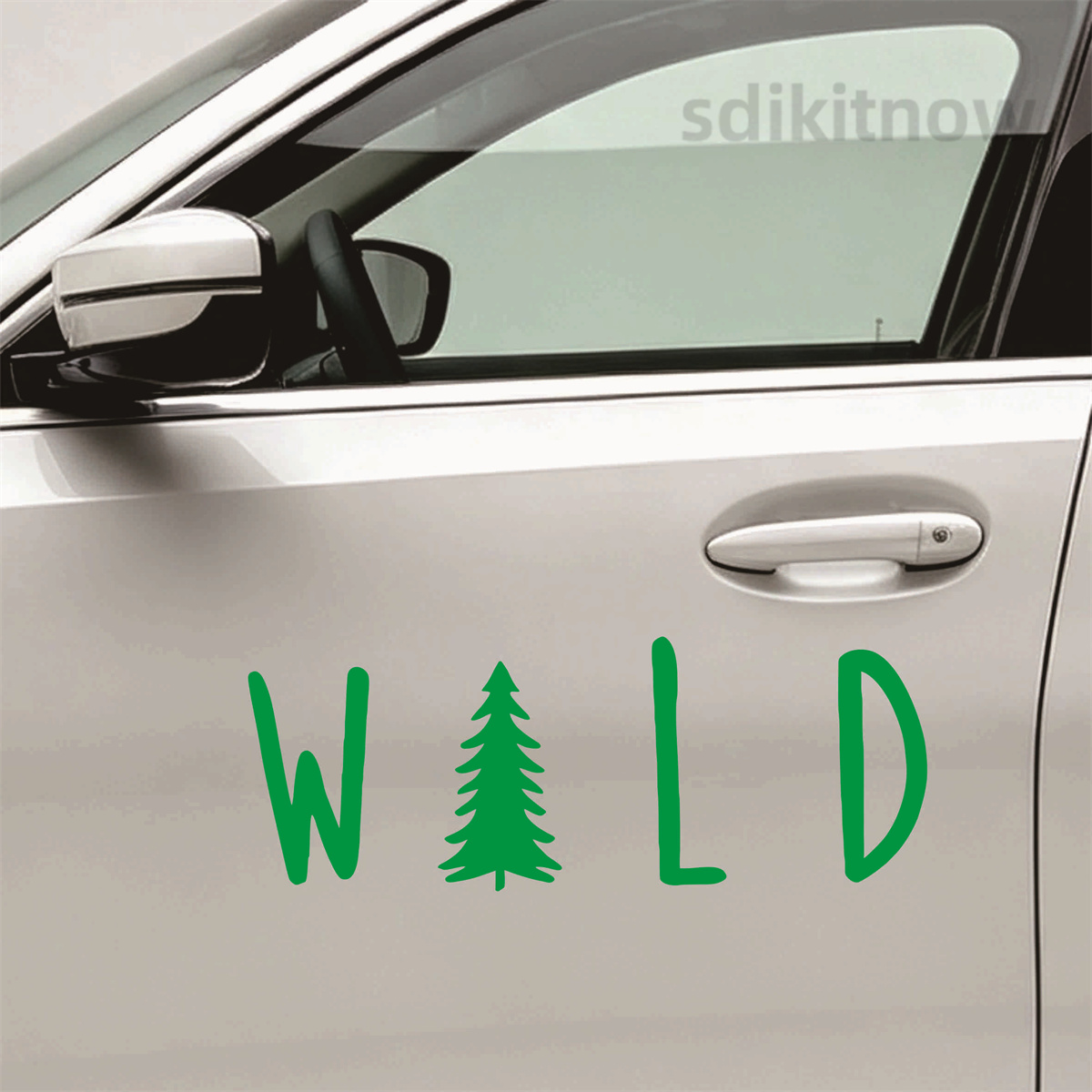 Wild Pine Tree Vinyl Car Stick - Outdoor Adventure Jeep 评论和价格