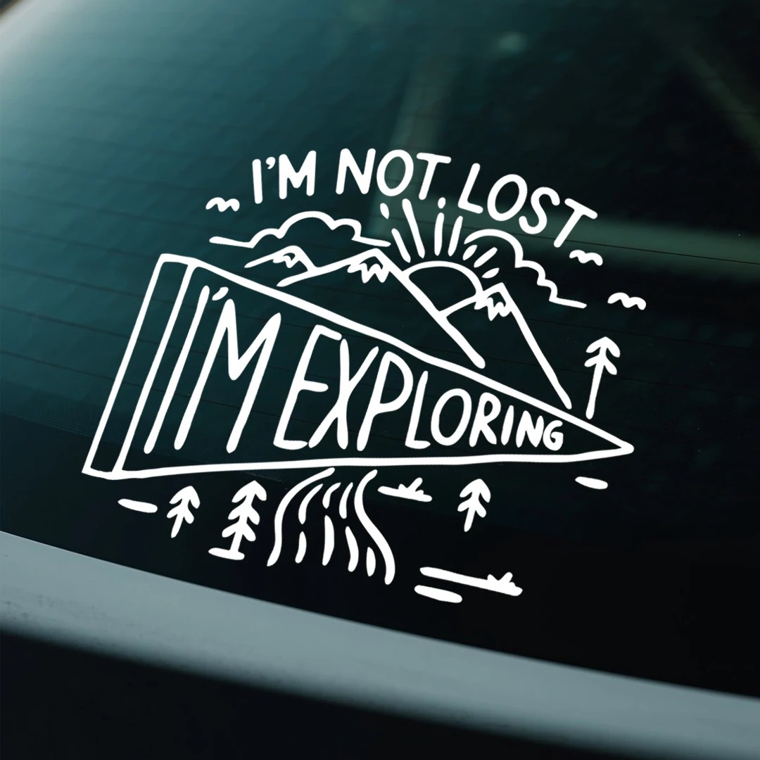 I m Not Lost I m Exploring Out - Outdoor Adventure Logo 评论和价格